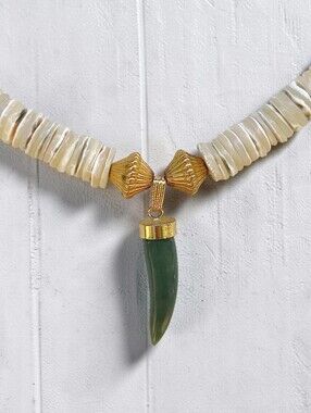 Vintage Jade Heishi Necklace